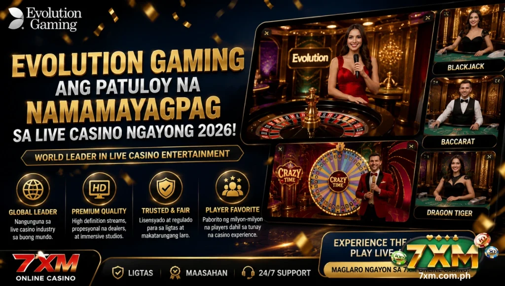Evolution Gaming ang patuloy na namamayagpag sa live casino ngayong 2026