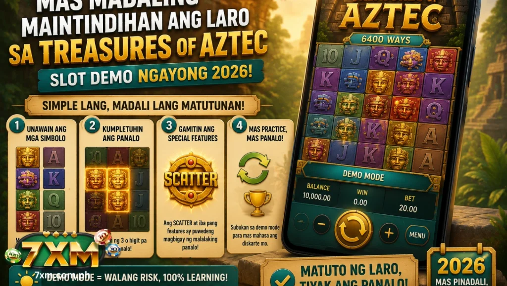 Mas madaling maintindihan ang laro sa Treasures of Aztec Slot Demo ngayong 2026
