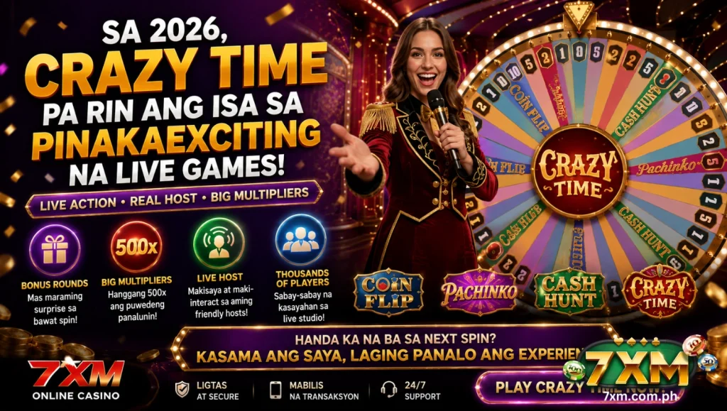Sa 2026, Crazy Time pa rin ang isa sa pinakaexciting na live games