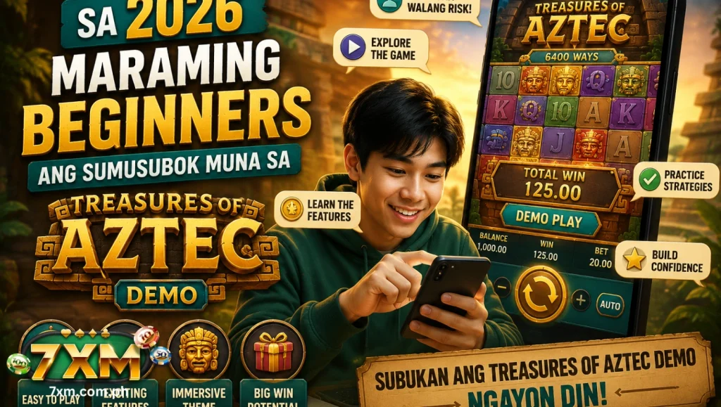 Sa 2026 maraming beginners ang sumusubok muna sa Treasures of Aztec Demo
