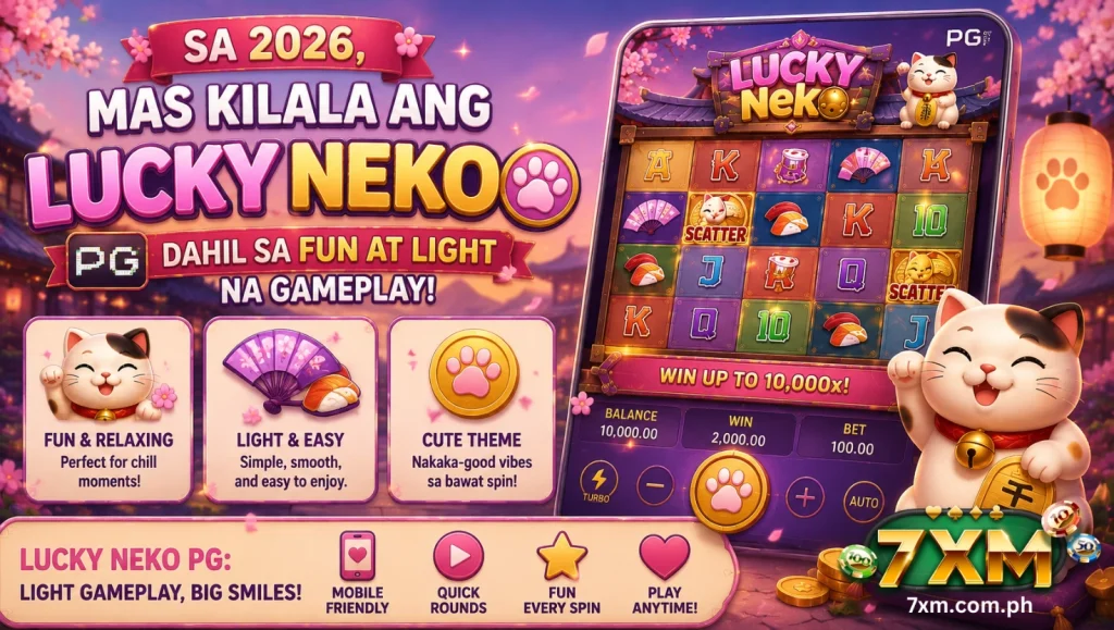 Sa 2026, mas kilala ang Lucky Neko PG dahil sa fun at light na gameplay